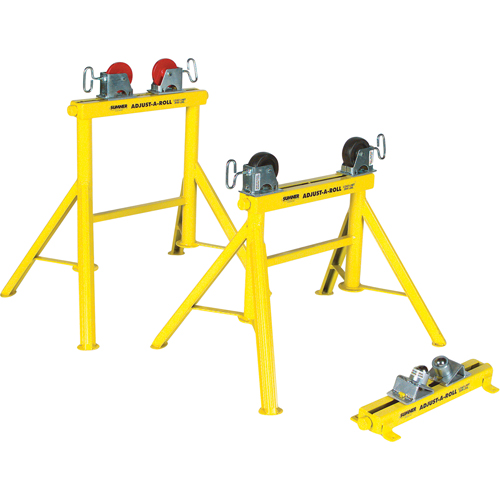 Support Adjust-A-Rolls, Capacit&eacute; de chargement 1000 lb, Capacit&eacute; max. de tuyau 36" Auto-Cam