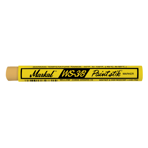 B&acirc;ton de peinture WS-3/8 Paintstik, B&acirc;ton plein, Jaune Auto-Cam