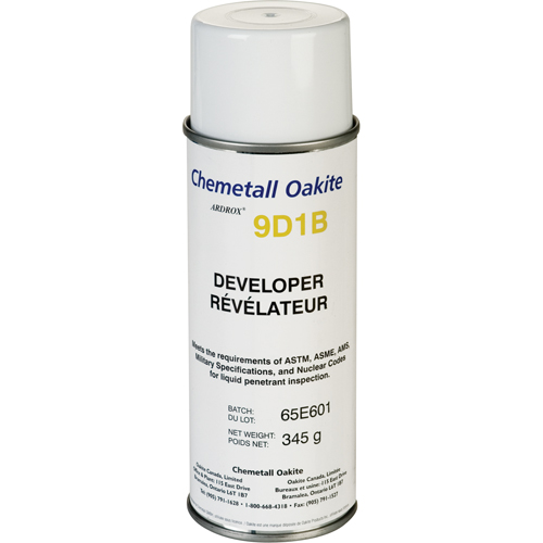 9D1B Non-Aqueous Developers, Aerosol Can Auto-Cam