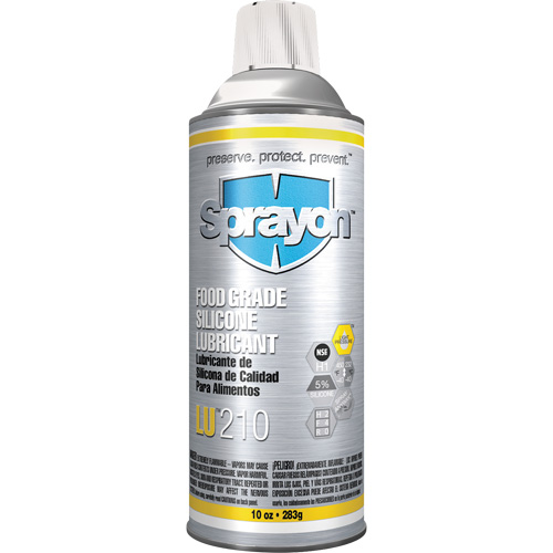 LU210 Food Grade Silicone Lubricant, Aerosol Can Auto-Cam