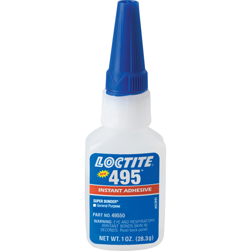 Adh&eacute;sif instantan&eacute; Super Bonder 495, Transparent, Bouteille, 28,3 g Auto-Cam
