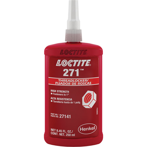 Threadlocker 271 , Red, High, 250 ml, Bottle Auto-Cam