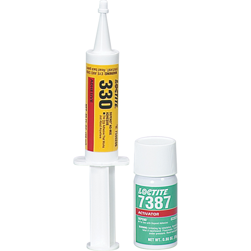 330 Depend&reg; No-Mix Adhesive, Two-Part, 250 ml, Kit, Amber Auto-Cam