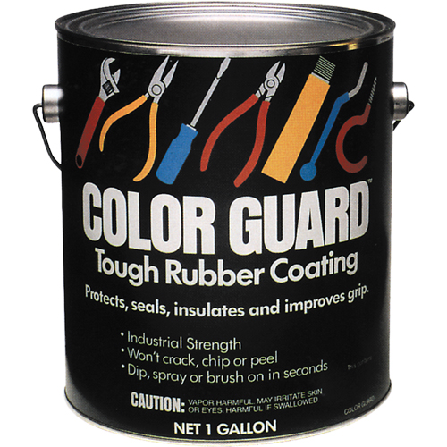 Color Guard Tough Rubber Coating, Red, Gallon Auto-Cam