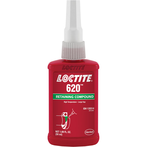 Compos&eacute; de retenue 620 haute temp&eacute;rature, 50 ml, Bouteille, Vert Auto-Cam