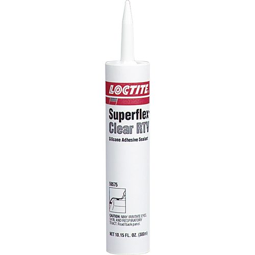 Superflex RTV Silicone Adhesive Sealant, Cartridge, Black Auto-Cam