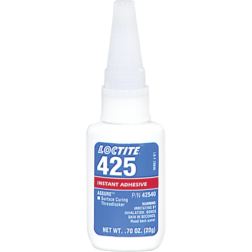 Assure 425 Surface Curing Threadlocker, Blue, Medium, 20 g, Bottle Auto-Cam