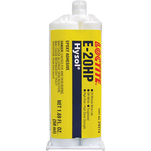 Hysol E-20HP Epoxy, Two-Part, Dual Cartridge, 104 g., Off-White Auto-Cam