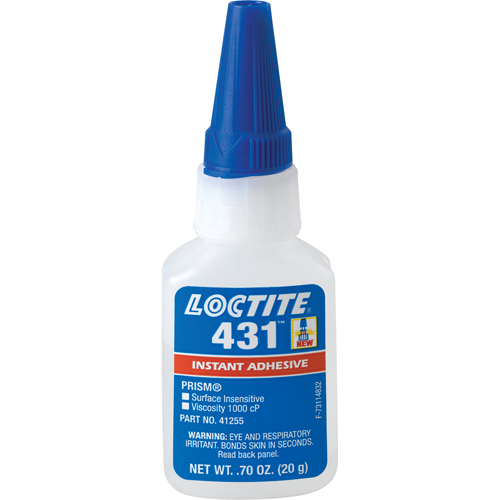431 Surface Insensitive Instant Adhesive, Clear, Bottle, 20 g Auto-Cam