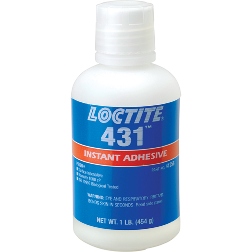 431 Surface Insensitive Instant Adhesive, Clear, Bottle, 454 g Auto-Cam