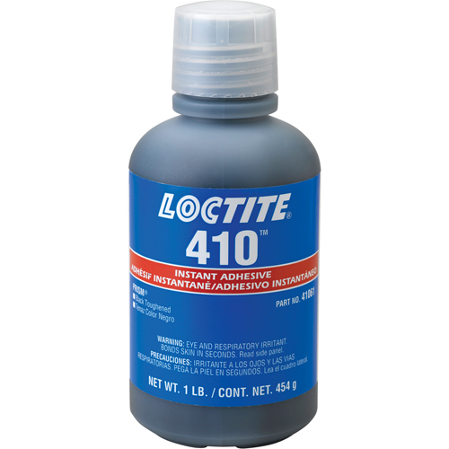 Adh&eacute;sif instantan&eacute; 410, Noir, Bouteille, 454 g Auto-Cam