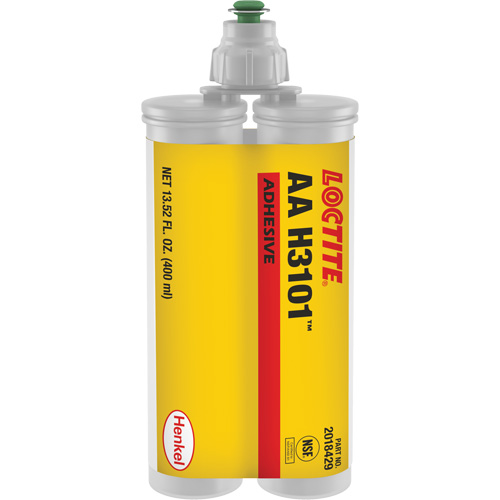 Adh&eacute;sif structural AA H3101, Deux composants, Cartouche double, 400 ml, Blanc Auto-Cam