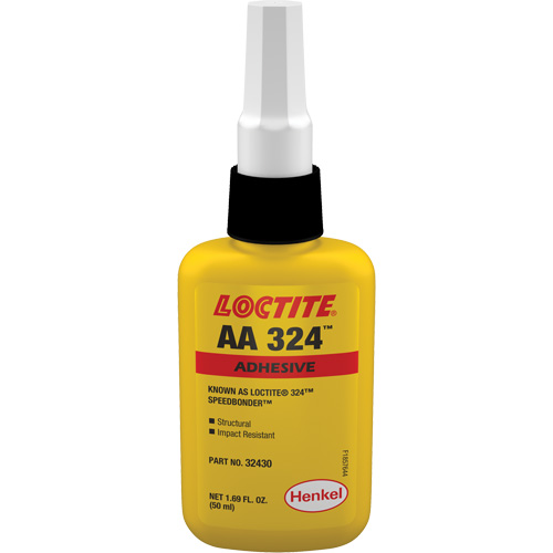 Adh&eacute;sif acrylique structurel 324 Speedbonder, Deux composants, 50 ml, Bouteille, Jaune Auto-Cam