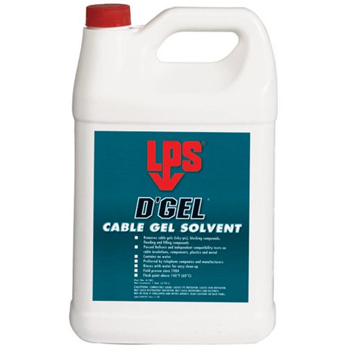 D'Gel&reg; Cable Gel Solvent, 1 gal., Jug Auto-Cam