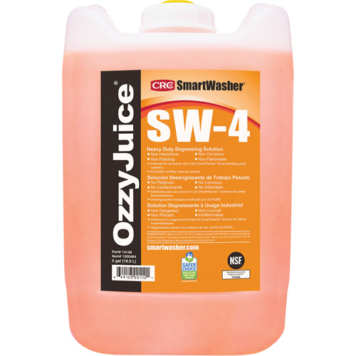 Solution nettoyante de calibre industriel Smartwasher , Cruche Auto-Cam