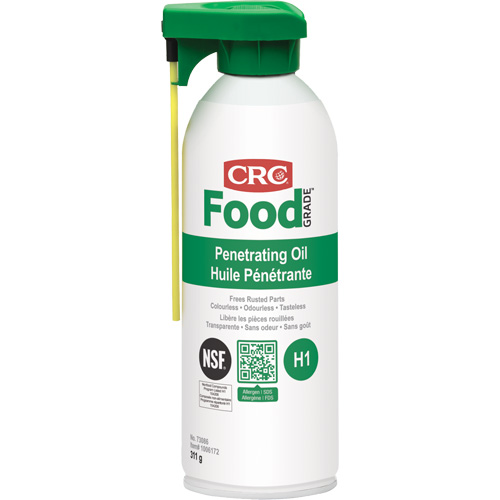 Huile p&eacute;n&eacute;trante pour usine alimentaire, Canette a&eacute;rosol, 312 g Auto-Cam