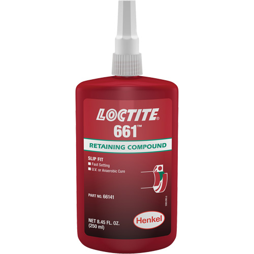 Loctite&reg; 661 Retaining Compound, 250 ml, Bottle, Yellow Auto-Cam