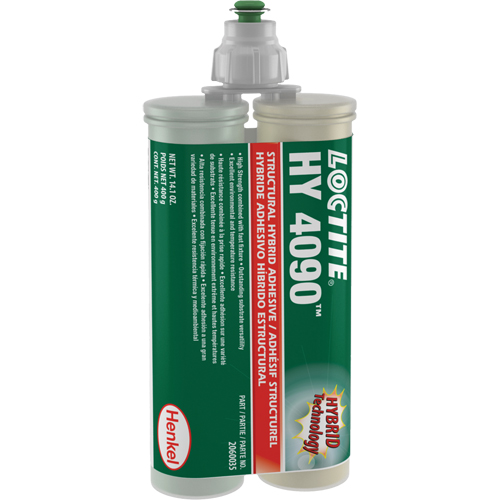 HY 4090 Structural Repair Hybrid Adhesive, Two-Part, Dual Cartridge, 400 g, Off-White Auto-Cam