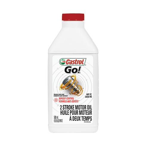 Huile pour moteur de moto Go!, 500 ml, Bouteille Auto-Cam