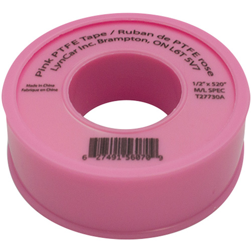 Teflon&reg; Tape, 520" L x 1/2" W, Pink Auto-Cam