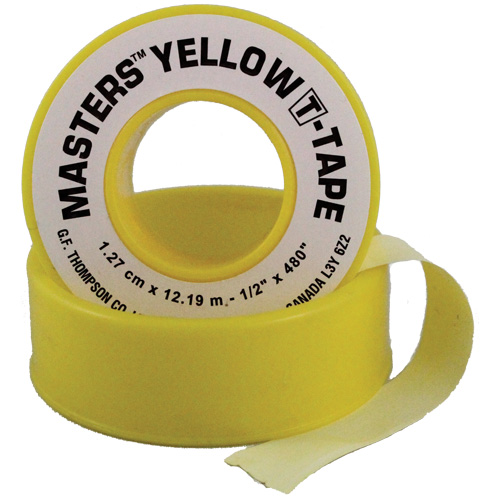 T-Tape, 260" L x 1/2" W, Yellow Auto-Cam