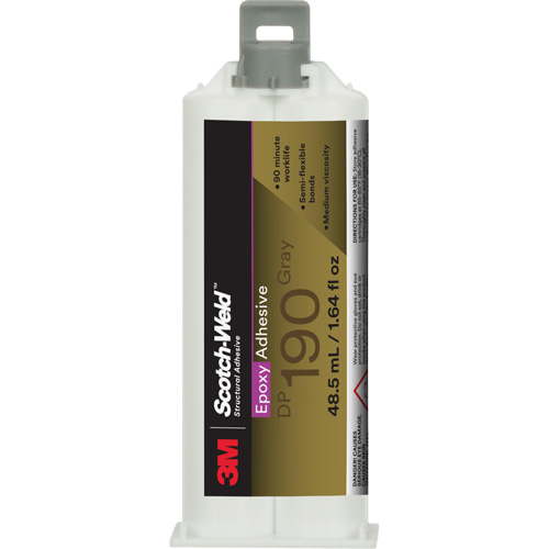 Adh&eacute;sif &eacute;poxyde DP190 Scotch-Weld, 1,64 liq. oz., Cartouche, Deux composants, Gris Auto-Cam