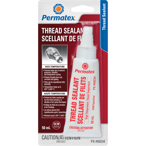Scellant pour filetage haute temp&eacute;rature, Bouteille, 50 ml, -54° C - 204° C/-65° F - 400° F Auto-Cam