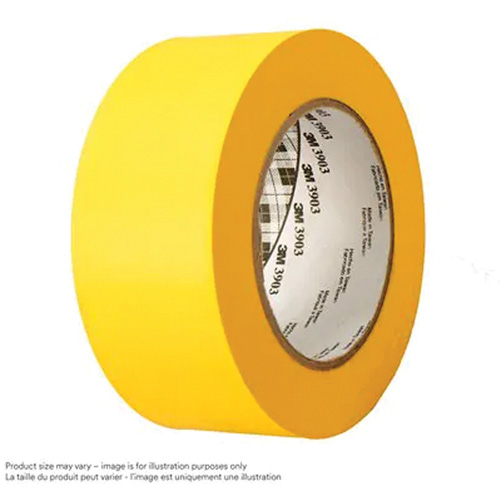 3903 Vinyl Duct Tape, 76 mm (3") W x 45.75 m (150') L, 6.5 mils, Yellow Auto-Cam