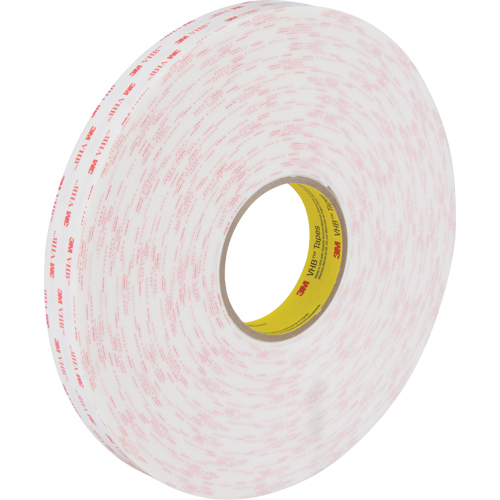 Ruban VHB 4950, 33 m (108') lo x 25,4 mm (1") la, 45 mils, Acrylique Auto-Cam