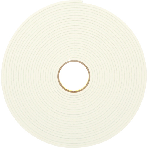 Double-Coated Urethane Foam Tape, 16.5 m (54') L x 12.7 mm (1/2") W, 25 mils, Urethane Auto-Cam