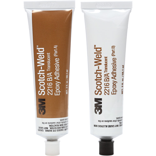 Scotch-Weld Adhesive, 2 fl. oz., Kit, Two-Part, Translucent Auto-Cam