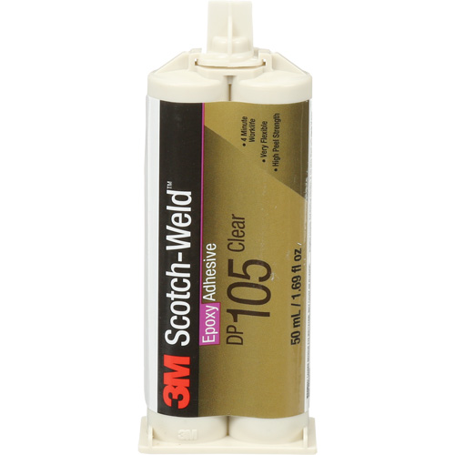 Scotch-Weld Adhesive, 1.7 fl. oz., Cartridge, Two-Part, Translucent Auto-Cam