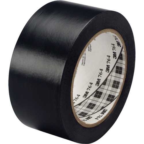 764 General-Purpose Vinyl Tape, 25.4 mm (1") W x 32.9 m (108') L, 5 mils, Black Auto-Cam