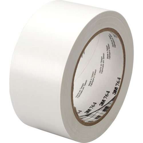 764 General-Purpose Vinyl Tape, 25.4 mm (1") W x 32.9 m (108') L, 5 mils, White Auto-Cam