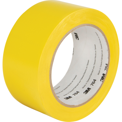Ruban en vinyle pour travaux g&eacute;n&eacute;raux 764, 50,8 mm (2") la x 32,9 m (108') lo, 5 mils, Jaune Auto-Cam