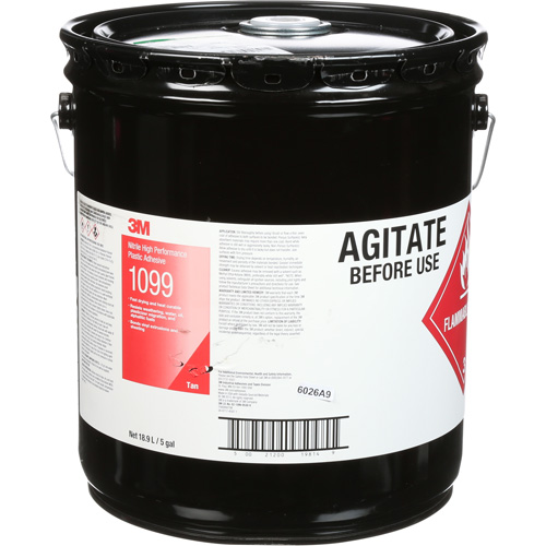Adh&eacute;sif haute performance &agrave; base de nitrile Scotch-Weld, 5 gal., Seau, Jaune Auto-Cam