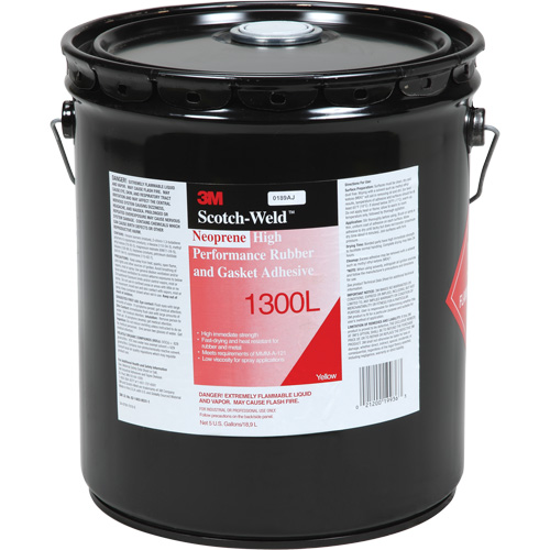 High-Performance Rubber & Gasket Adhesive, Pail, Yellow Auto-Cam