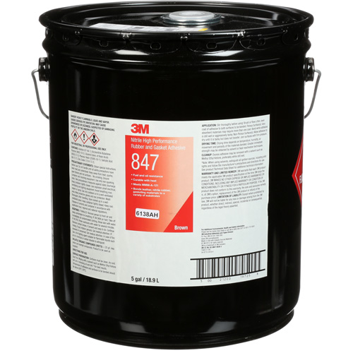 Scotch-Weld High-Performance Rubber & Gasket Adhesive, Pail, Brown Auto-Cam