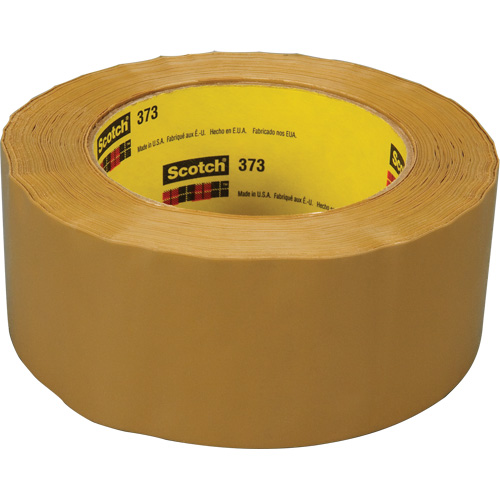 Scotch&reg; Box Sealing Tape 373, Hot Melt Adhesive, 2.5 mils, 48 mm (2") x 914 m (2998') Auto-Cam