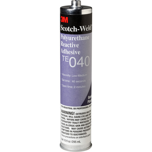 Scotch-Weld PUR Adhesive, 10 oz., Cartridge, Clear Auto-Cam