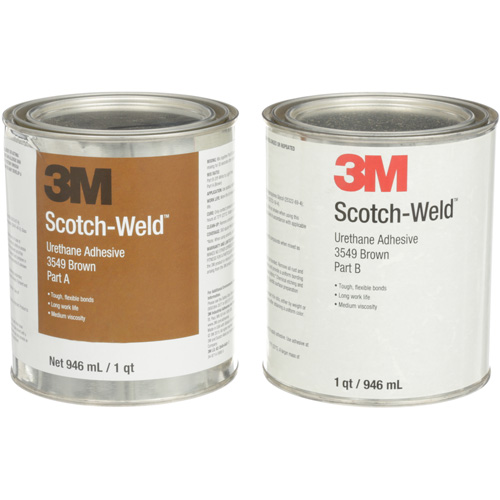 Adh&eacute;sif &agrave; base d'ur&eacute;thane 3549 Scotch-Weld, 64 oz liq., Canette, Brun Auto-Cam