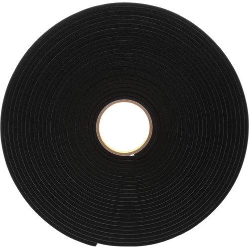 4504 Vinyl Foam Tape, 25.4 mm (1") W x 16.5 m (54') L, 250 mils, Black Auto-Cam