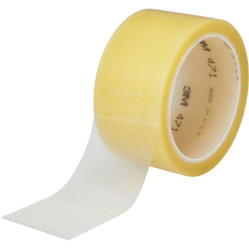 471 Vinyl Tape, 38 mm (1-1/2") W x 32.9 m (108') L, 5.3 mils, Clear Auto-Cam