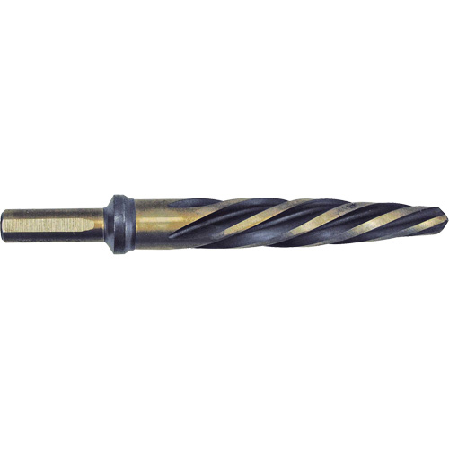 Jet-Kut&reg; Black & Gold Premium Car Reamer, 3/4", Spiral Flute, High Speed Steel, 3-Flat Shank Auto-Cam