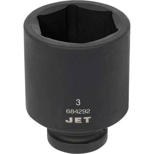 Socket, Impact, 3", 1" Drive, 6 Points, Deep Auto-Cam