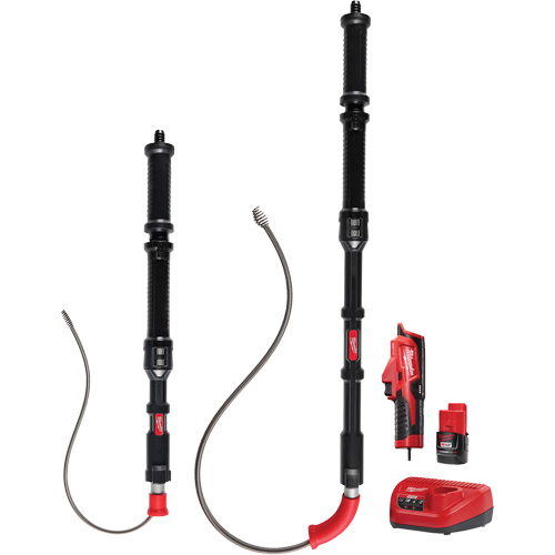 Ensemble de d&eacute;gorgeoir durinoir 2 outils M12 Trapsnake, &eacute;lectrique, Tulipe, 4'/6' Longueur du c&acirc;ble, 1/2"/3/8" Diam&egrave;tre du c&acirc;ble Auto-Cam