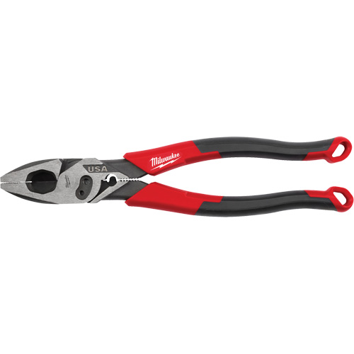 Lineman's Comfort Grip Pliers with Crimper & Bolt Cutter Auto-Cam