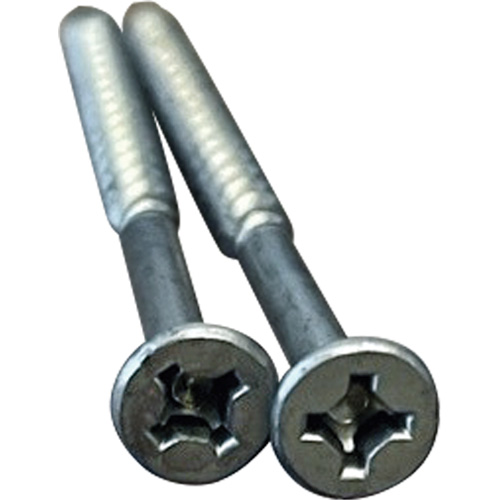 Phillips/Square Particle Board Screw, #8 x 3" L, Plain Auto-Cam