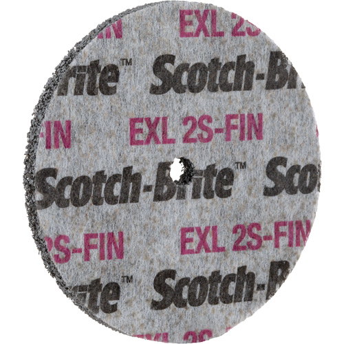 Scotch-Brite EXL Unitized Wheel, 3" x 1/2", 1/4" Arbor Auto-Cam