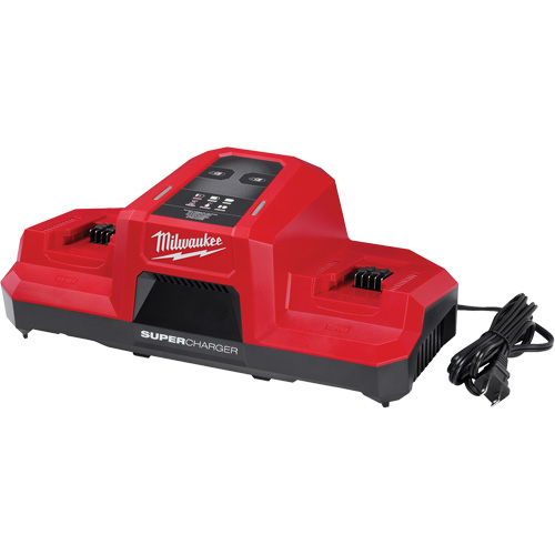 Super chargeur &agrave; double baie simultan&eacute;e M18, 18 V, Lithium-ion Auto-Cam